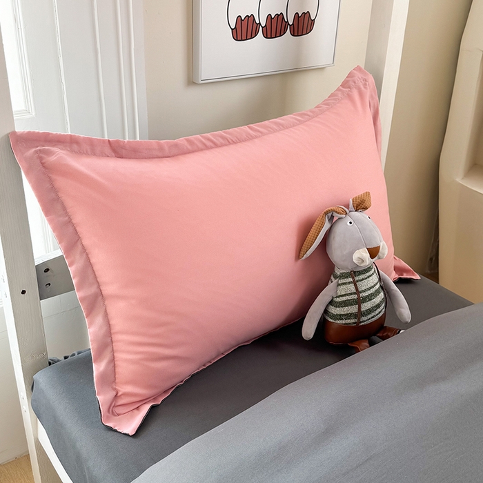 91家纺网 家纺一手货源 找家纺 南通菲度家纺 2025新款高克重芦荟棉四件套-宿舍第三批 玉粉-高级灰