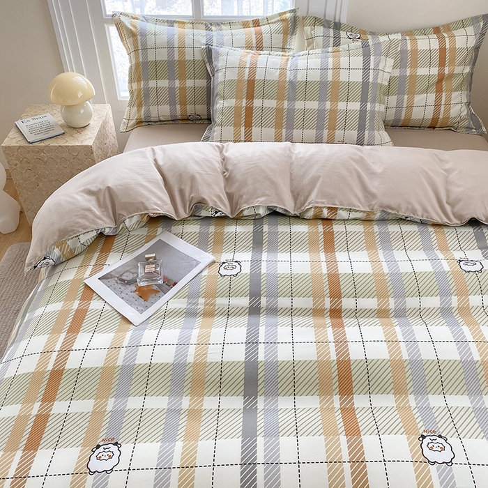 91家纺网 家纺一手货源 找家纺 南通菲度家纺 2025新款高克重芦荟棉四件套第二批 小绵羊