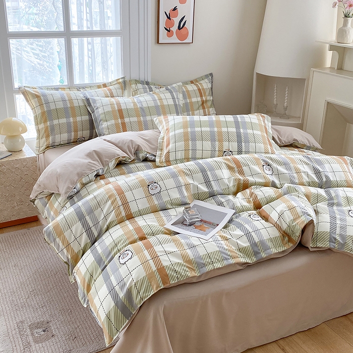 91家纺网 家纺一手货源 找家纺 南通菲度家纺 2025新款高克重芦荟棉四件套第二批 小绵羊