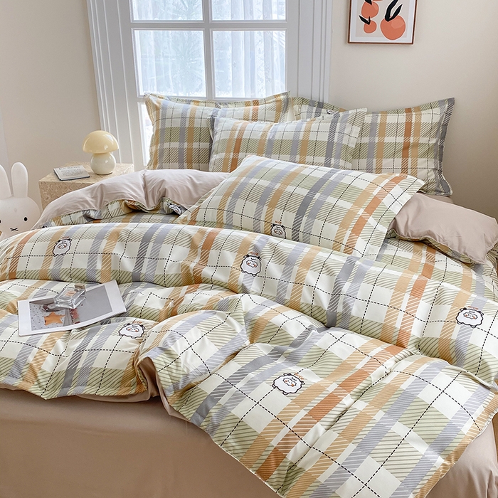 91家纺网 家纺一手货源 找家纺 南通菲度家纺 2025新款高克重芦荟棉四件套第二批 小绵羊