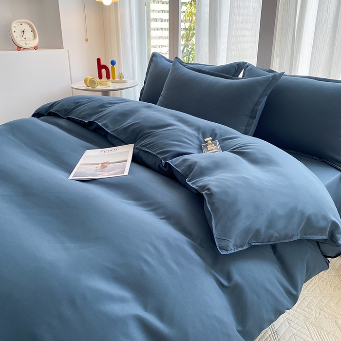 91家纺网 家纺一手货源 找家纺 南通菲度家纺 2025新款高克重芦荟棉四件套-大床第三批 宾利蓝