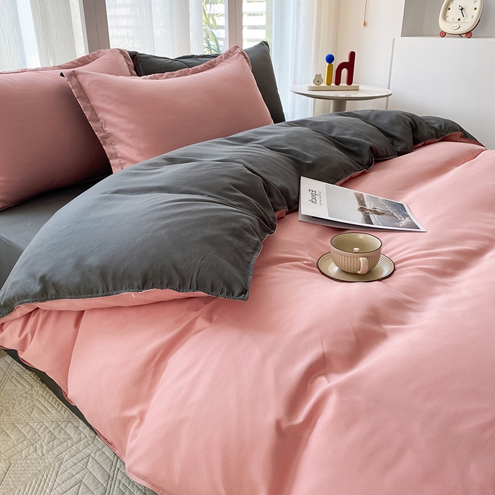 91家纺网 家纺一手货源 找家纺 南通菲度家纺 2025新款高克重芦荟棉四件套-大床第三批 玉粉-高级灰