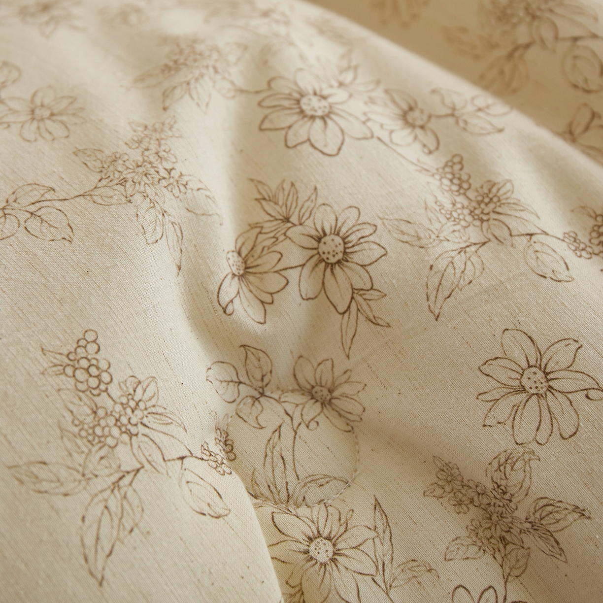 91家纺网 家纺一手货源 找家纺 （总）禧禾 2025新款A类诧寂风棉麻大豆色织提花数码印花春秋冬被被子被芯