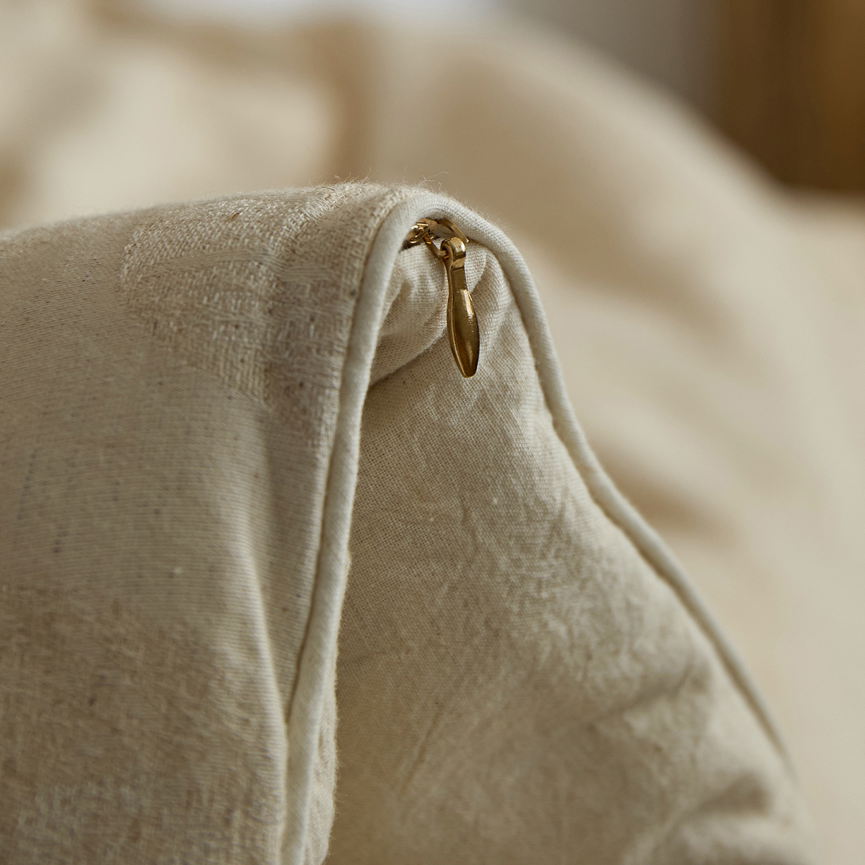 91家纺网 家纺一手货源 找家纺 禧禾 2025新款A类诧寂风棉麻大豆色织提花数码印花春秋冬被被子被芯 有木-提花