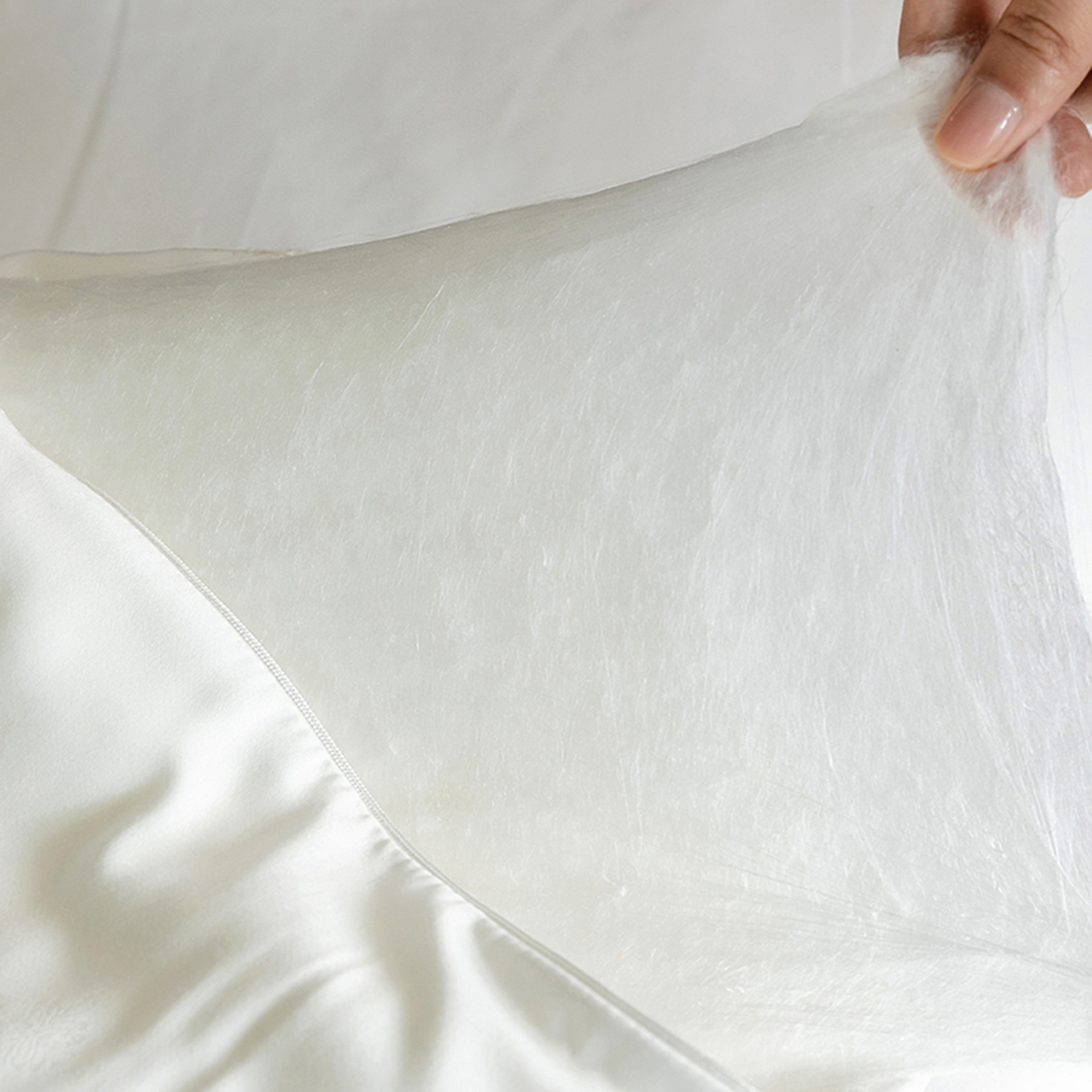 91家纺网 家纺一手货源 找家纺 （总）纪梵茜 100%桑蚕丝被子空调被双宫蚕丝春秋被全棉桑蚕丝加厚冬被芯