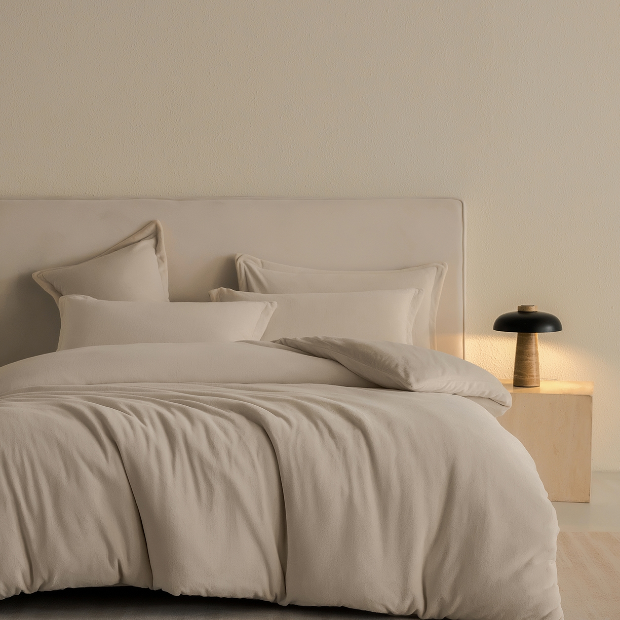 91家纺网 家纺一手货源 找家纺 （总）禧禾 2025新款A类300G醇厚速暖绒四件套-莫兰迪