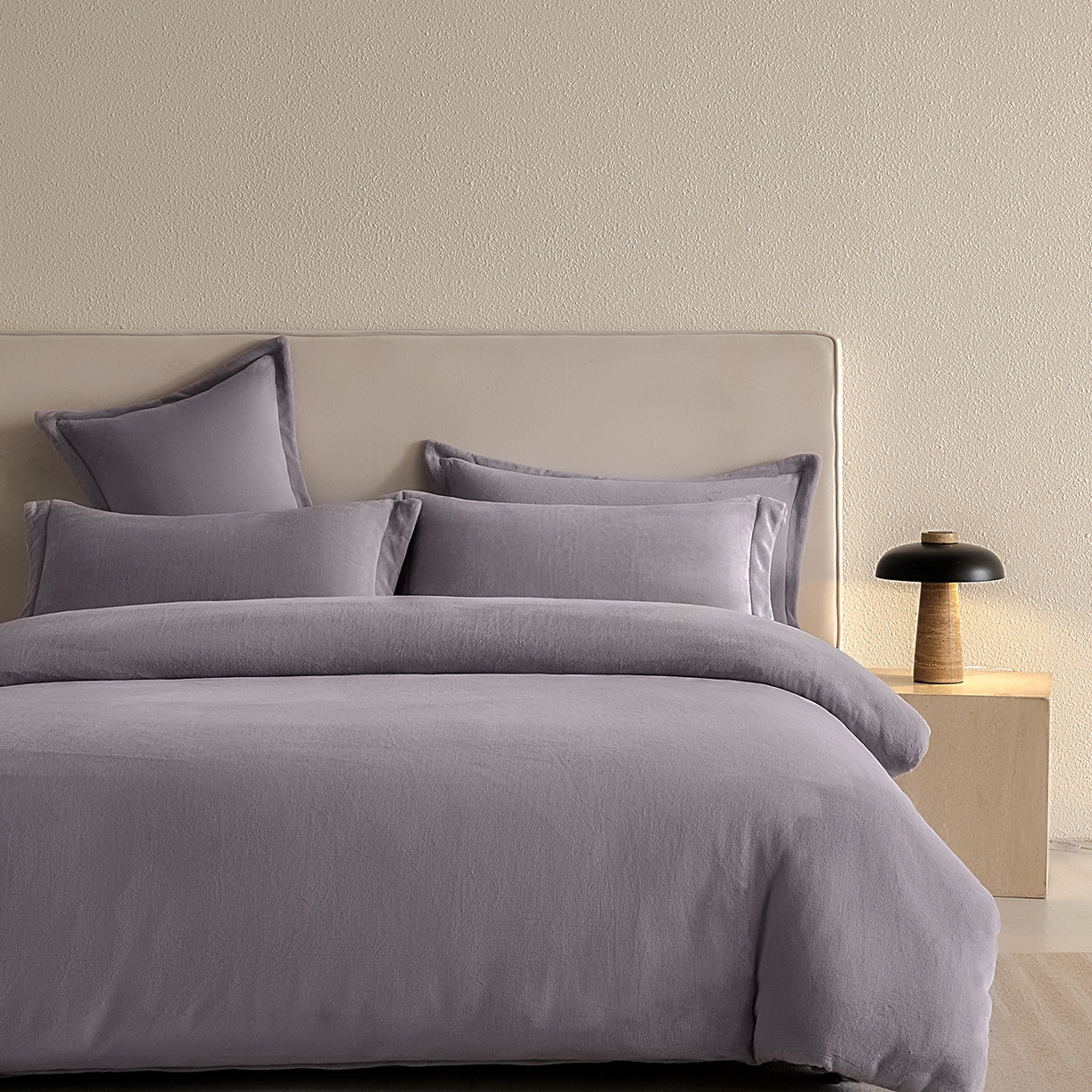 91家纺网 家纺一手货源 找家纺 （总）禧禾 2025新款A类300G醇厚速暖绒四件套-莫兰迪