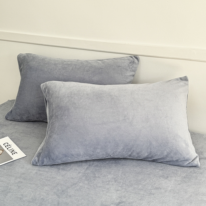 91家纺网 家纺一手货源 找家纺 觅妮家纺 2025新款200g牛奶绒床笠外贸跨境电商亚马逊速卖通床笠三件套欧美跨境平台TEMU SHE 浅灰