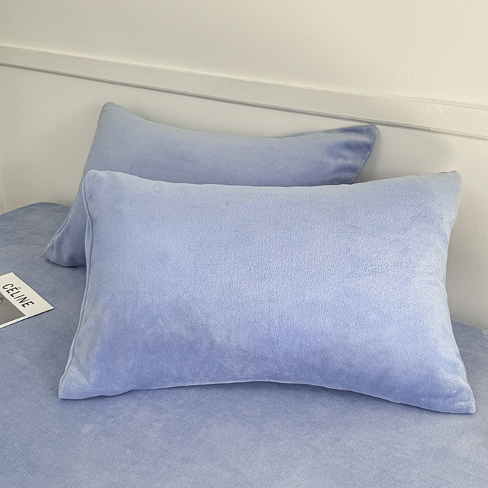 91家纺网 家纺一手货源 找家纺 觅妮家纺 2025新款200g牛奶绒床笠外贸跨境电商亚马逊速卖通床笠三件套欧美跨境平台TEMU SHE 雾霾蓝