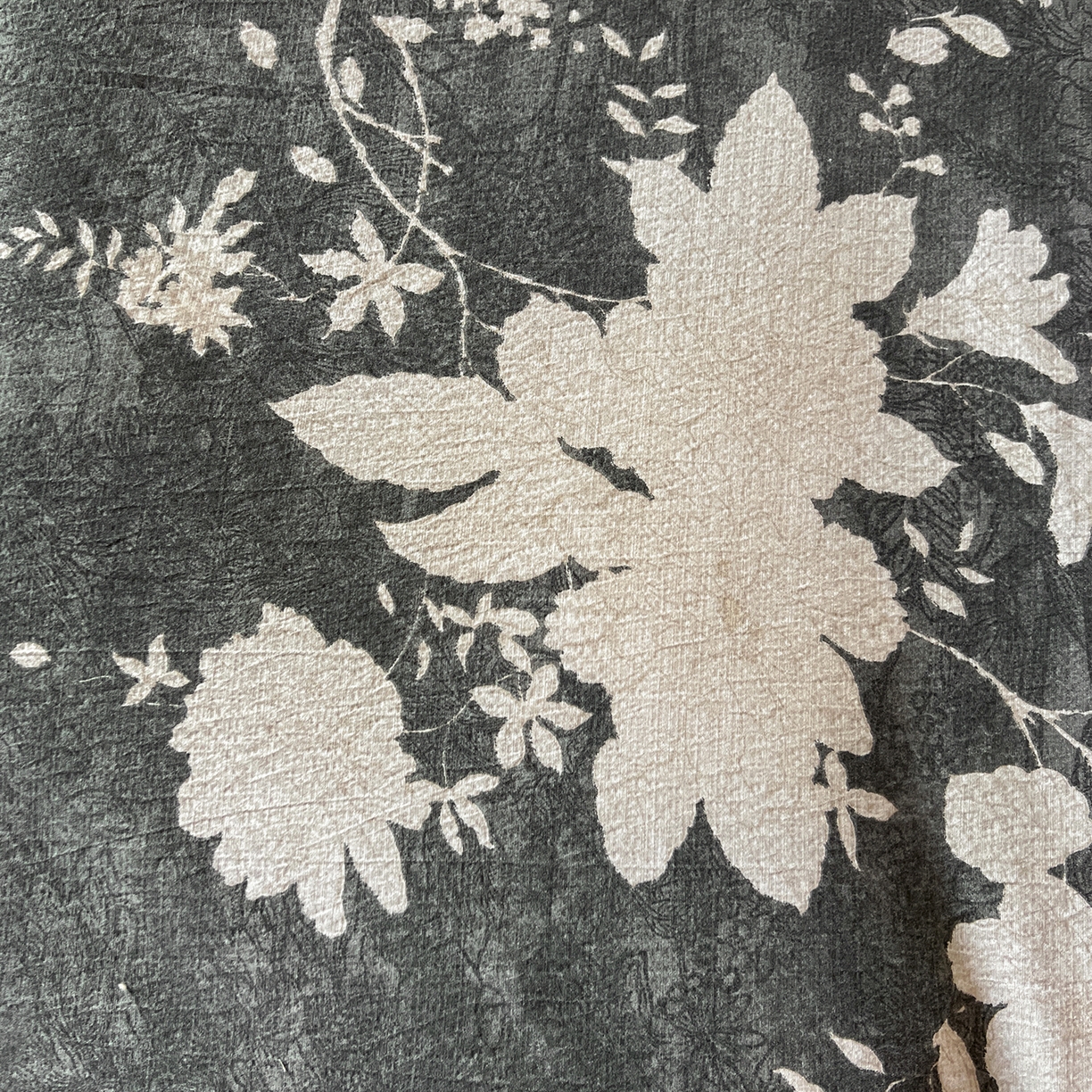 91家纺网 家纺一手货源 找家纺 喜颜 2025新款亚麻爆款花边四件套-直播热款 兰亭序-灰