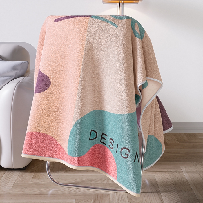 91家纺网 家纺一手货源 找家纺 （总）悦然毛巾被 2025新款全棉色织提花毛圈浴巾