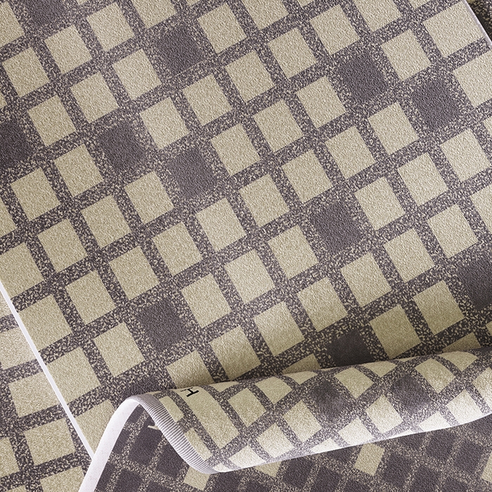 91家纺网 家纺一手货源 找家纺 悦然毛巾被 2025新款全棉色织提花毛圈浴巾 棋盘格咖 70x140cm