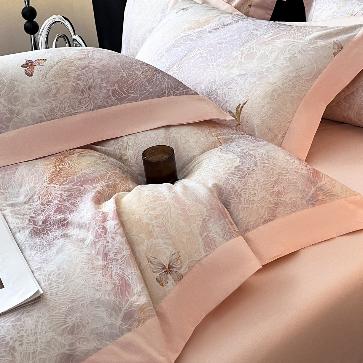 91家纺网 家纺一手货源 找家纺 博纳家纺 2025新款正宗3221纯棉磨毛印花宽边四件套系列-流光系列 苏里南