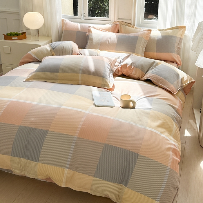 91家纺网 家纺一手货源 找家纺 （总）南通菲度家纺 2025新款高克重芦荟棉四件套-大床