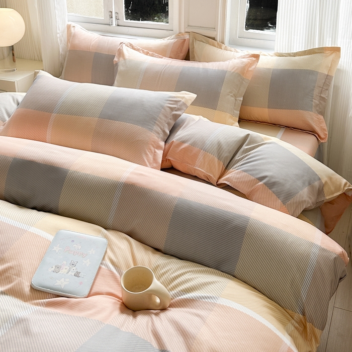 91家纺网 家纺一手货源 找家纺 （总）南通菲度家纺 2025新款高克重芦荟棉四件套-大床