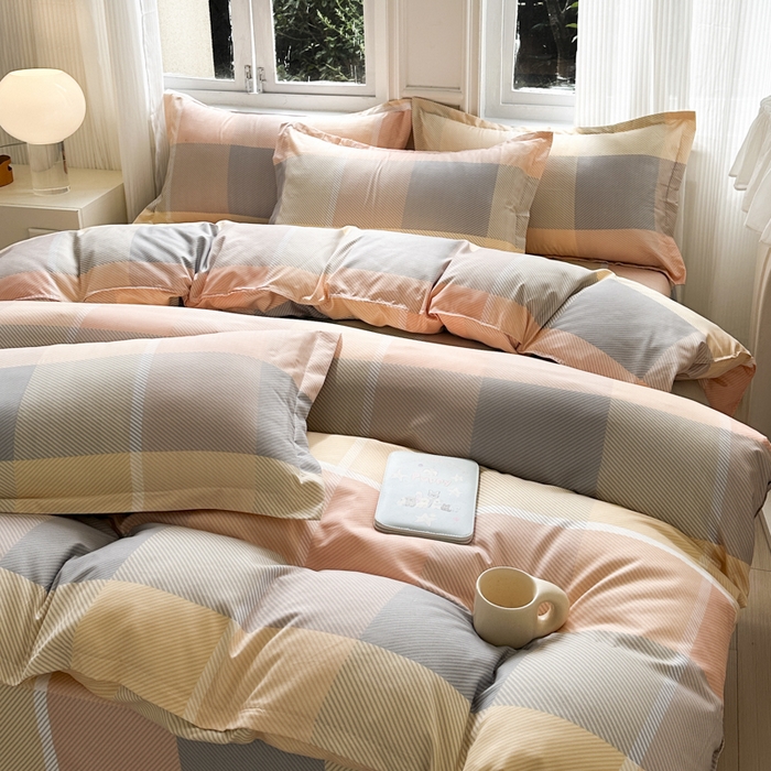 91家纺网 家纺一手货源 找家纺 （总）南通菲度家纺 2025新款高克重芦荟棉四件套-大床