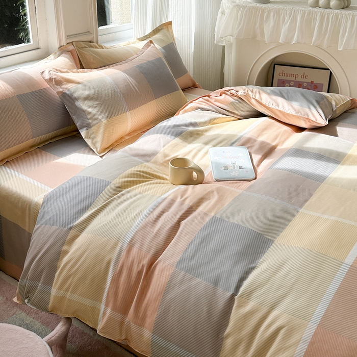 91家纺网 家纺一手货源 找家纺 （总）南通菲度家纺 2025新款高克重芦荟棉四件套-大床