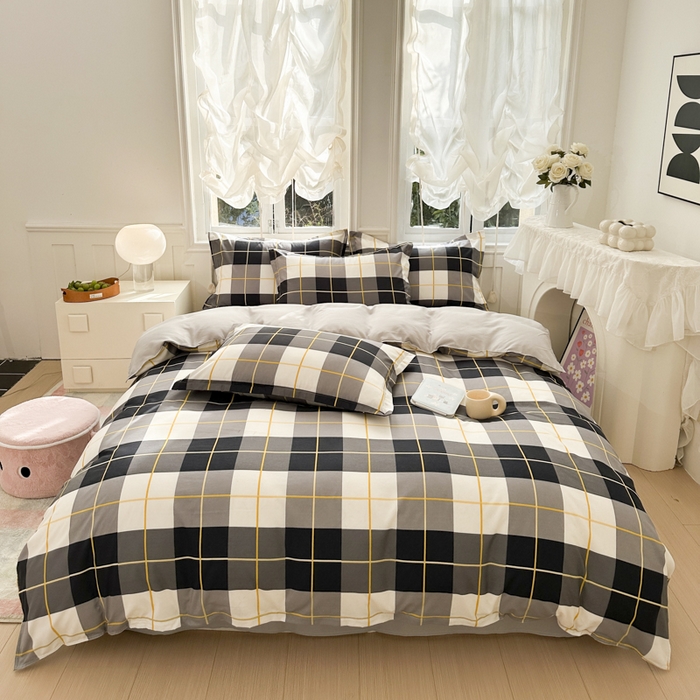 91家纺网 家纺一手货源 找家纺 （总）南通菲度家纺 2025新款高克重芦荟棉四件套-大床