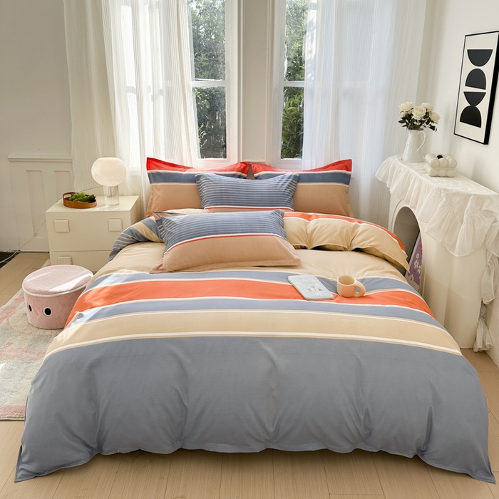 91家纺网 家纺一手货源 找家纺 （总）南通菲度家纺 2025新款高克重芦荟棉四件套-大床