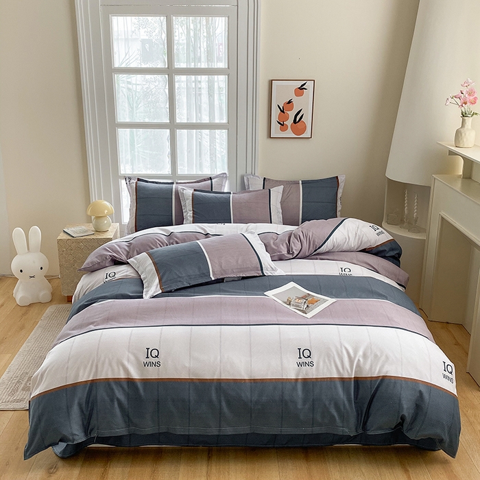 91家纺网 家纺一手货源 找家纺 （总）南通菲度家纺 2025新款高克重芦荟棉四件套-大床