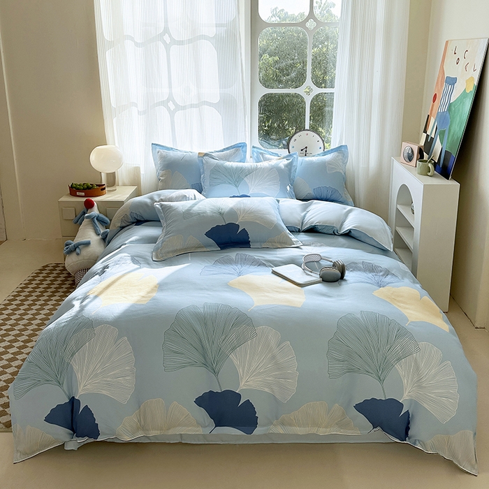 91家纺网 家纺一手货源 找家纺 （总）南通菲度家纺 2025新款高克重芦荟棉四件套-大床