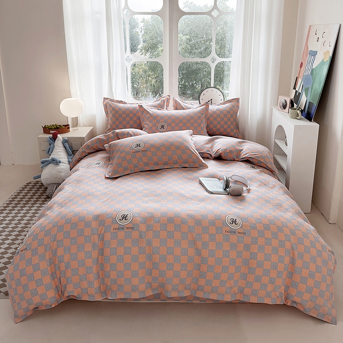 91家纺网 家纺一手货源 找家纺 （总）南通菲度家纺 2025新款高克重芦荟棉四件套-大床