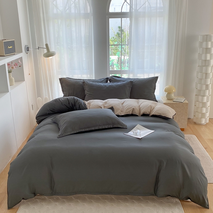 91家纺网 家纺一手货源 找家纺 （总）南通菲度家纺 2025新款高克重芦荟棉四件套-大床