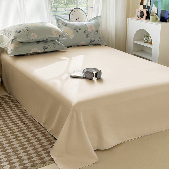 91家纺网 家纺一手货源 找家纺 南通菲度家纺 2025新款高克重芦荟棉四件套-大床 花开盛夏