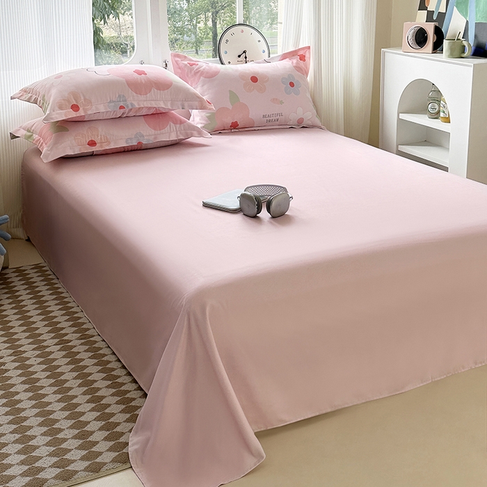 91家纺网 家纺一手货源 找家纺 南通菲度家纺 2025新款高克重芦荟棉四件套-大床 花溪小兔