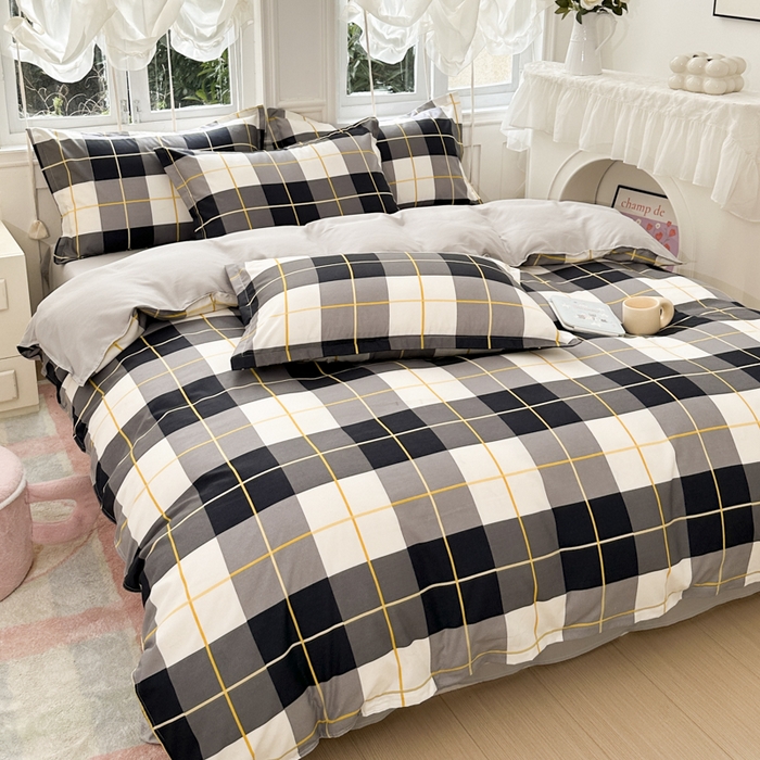 91家纺网 家纺一手货源 找家纺 南通菲度家纺 2025新款高克重芦荟棉四件套-大床 莱茵河畔