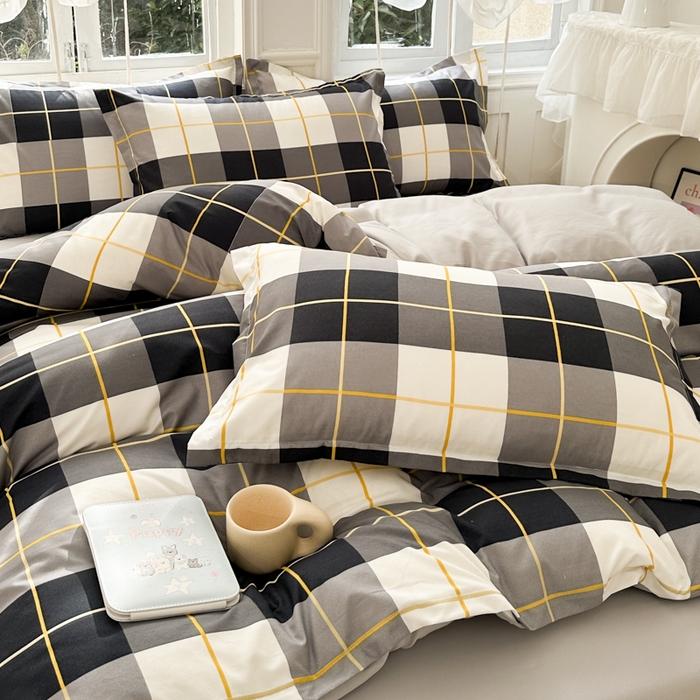 91家纺网 家纺一手货源 找家纺 南通菲度家纺 2025新款高克重芦荟棉四件套-大床 莱茵河畔