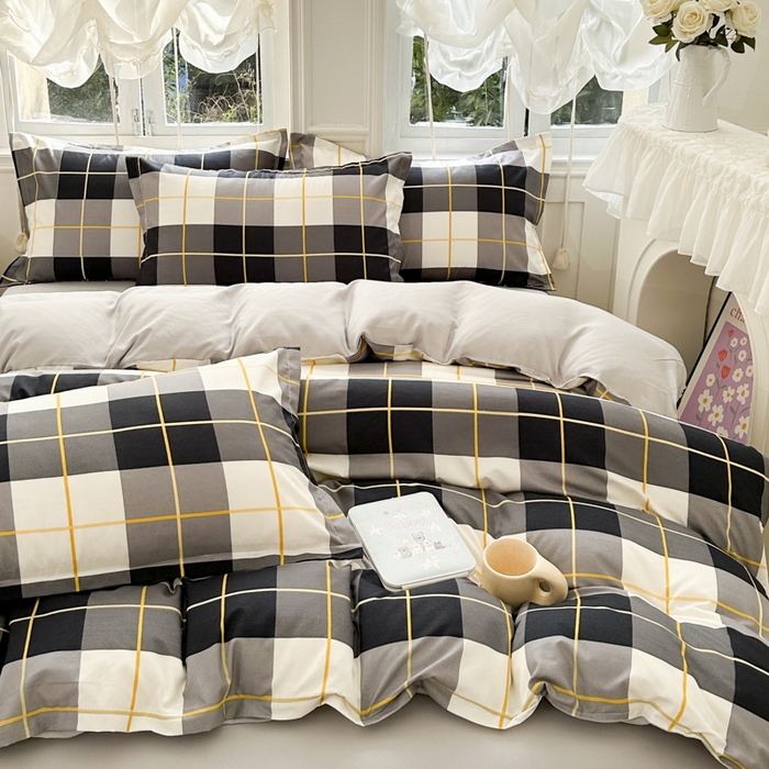 91家纺网 家纺一手货源 找家纺 南通菲度家纺 2025新款高克重芦荟棉四件套-大床 莱茵河畔