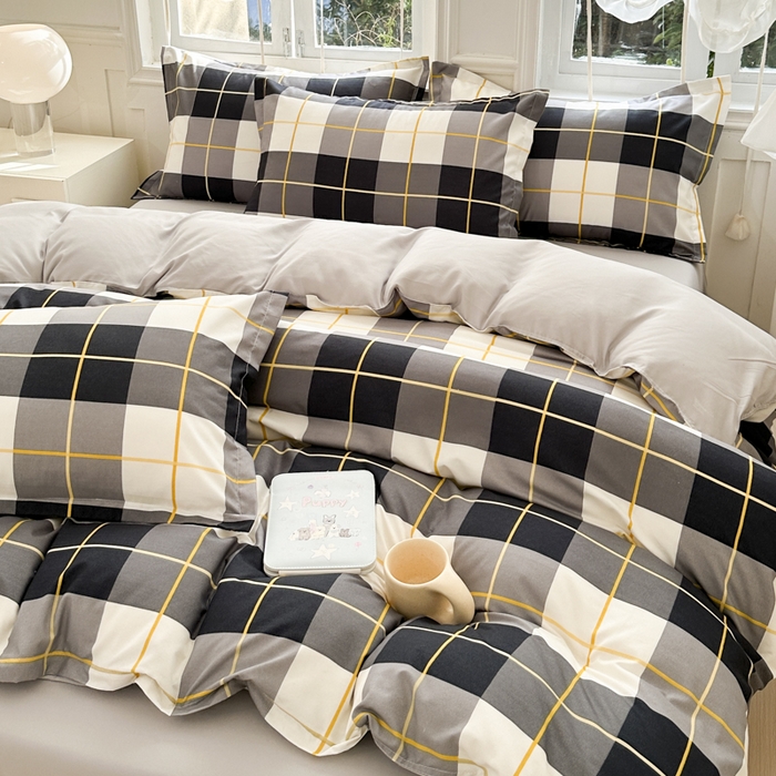 91家纺网 家纺一手货源 找家纺 南通菲度家纺 2025新款高克重芦荟棉四件套-大床 莱茵河畔