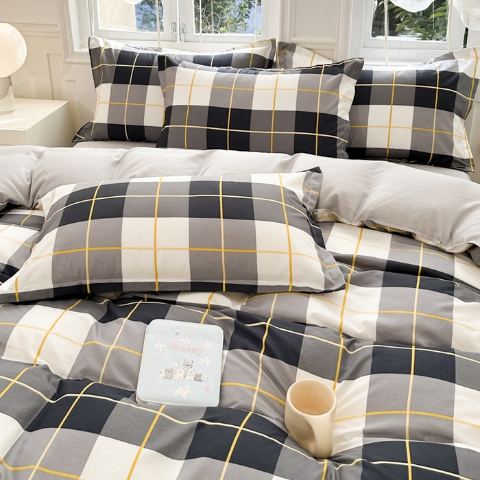 91家纺网 家纺一手货源 找家纺 南通菲度家纺 2025新款高克重芦荟棉四件套-大床 莱茵河畔