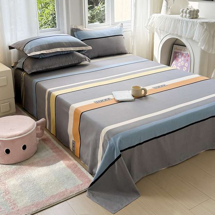 91家纺网 家纺一手货源 找家纺 南通菲度家纺 2025新款高克重芦荟棉四件套-大床 乐巢