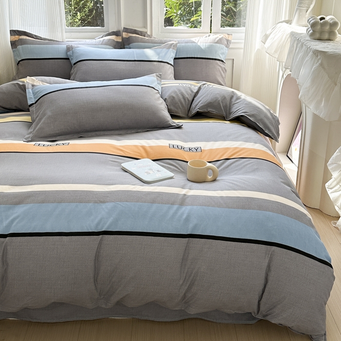 91家纺网 家纺一手货源 找家纺 南通菲度家纺 2025新款高克重芦荟棉四件套-大床 乐巢