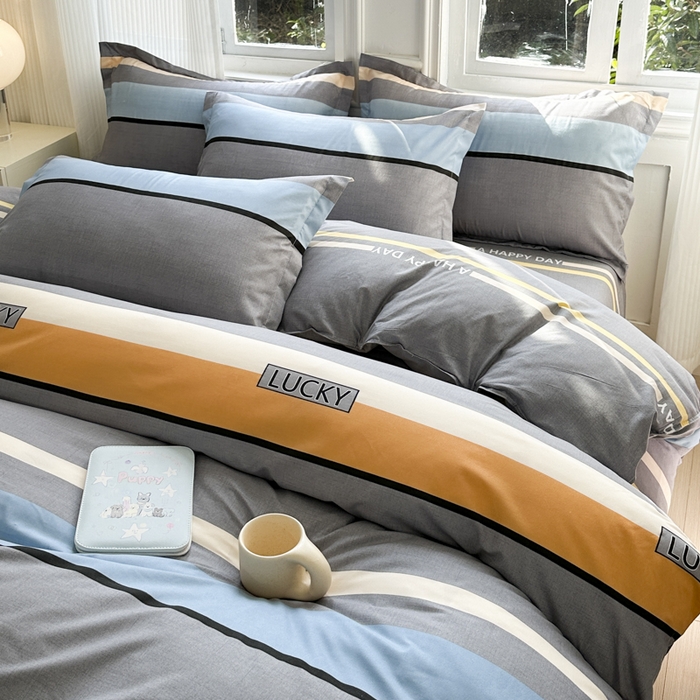 91家纺网 家纺一手货源 找家纺 南通菲度家纺 2025新款高克重芦荟棉四件套-大床 乐巢