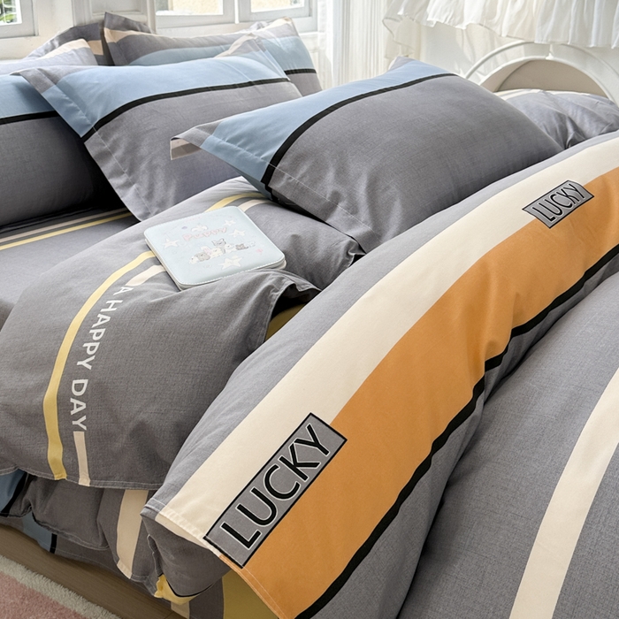 91家纺网 家纺一手货源 找家纺 南通菲度家纺 2025新款高克重芦荟棉四件套-大床 乐巢