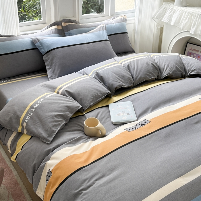 91家纺网 家纺一手货源 找家纺 南通菲度家纺 2025新款高克重芦荟棉四件套-大床 乐巢