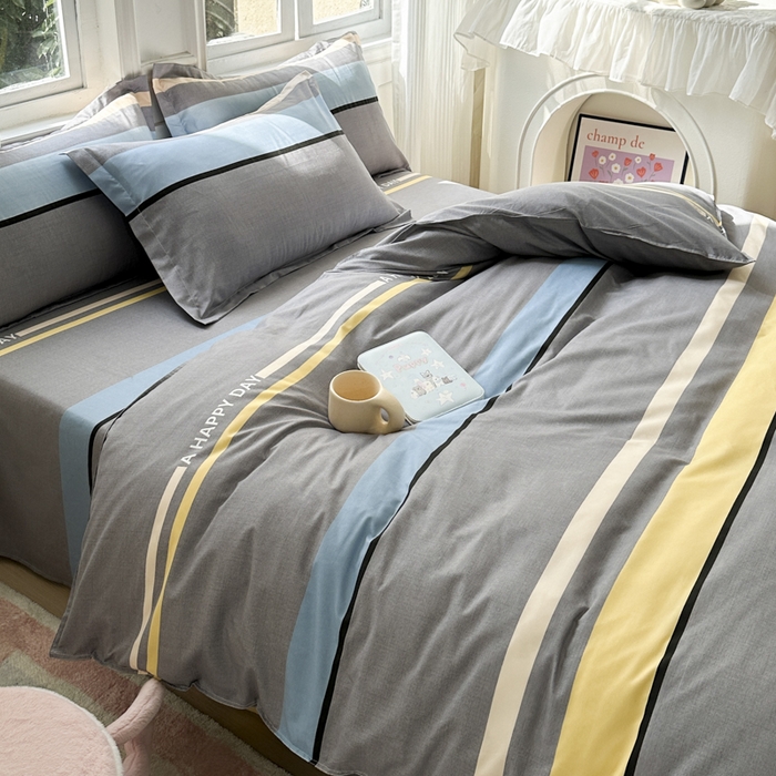 91家纺网 家纺一手货源 找家纺 南通菲度家纺 2025新款高克重芦荟棉四件套-大床 乐巢