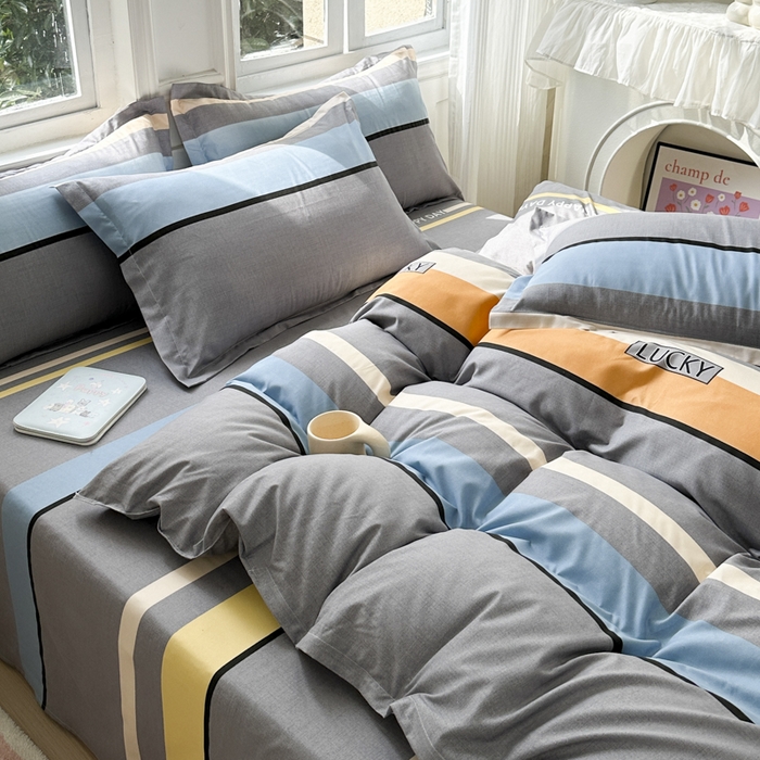 91家纺网 家纺一手货源 找家纺 南通菲度家纺 2025新款高克重芦荟棉四件套-大床 乐巢