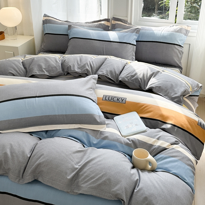 91家纺网 家纺一手货源 找家纺 南通菲度家纺 2025新款高克重芦荟棉四件套-大床 乐巢