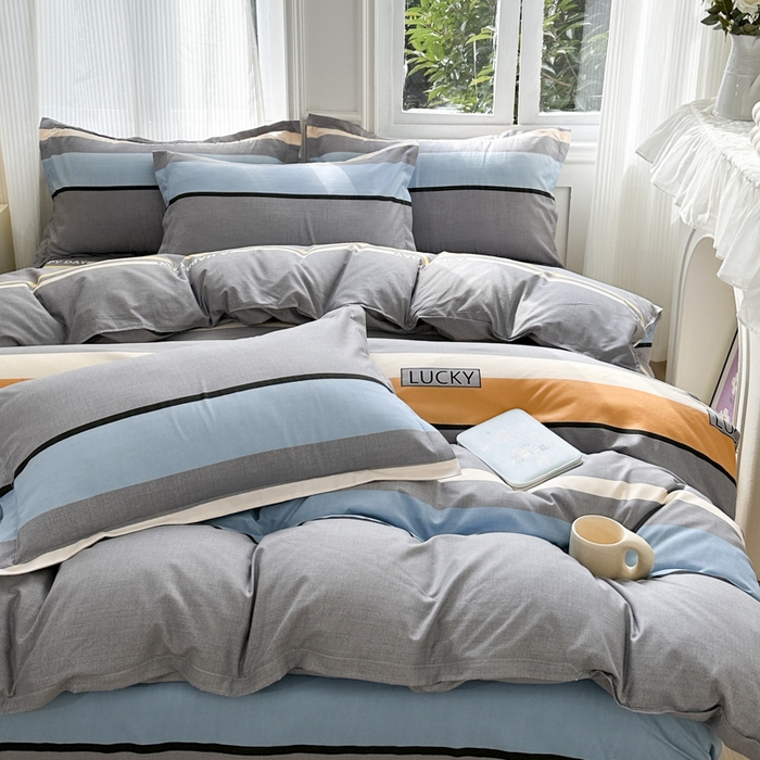 91家纺网 家纺一手货源 找家纺 南通菲度家纺 2025新款高克重芦荟棉四件套-大床 乐巢