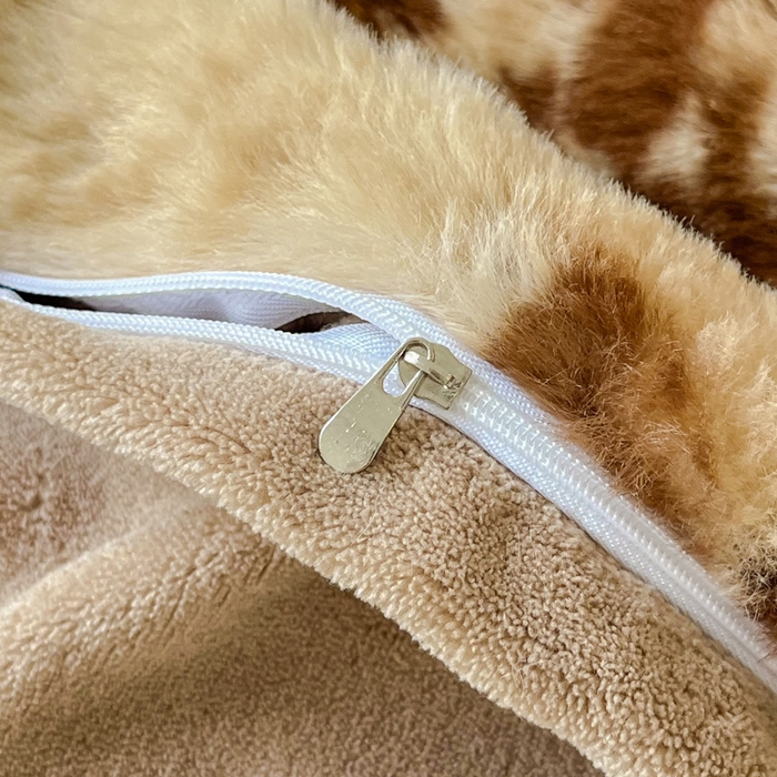 91家纺网 家纺一手货源 找家纺 梦纤绒 2025新款亲肤舒适兔毛印花牛奶绒保暖四件套一美拉德系 咖啡树枝