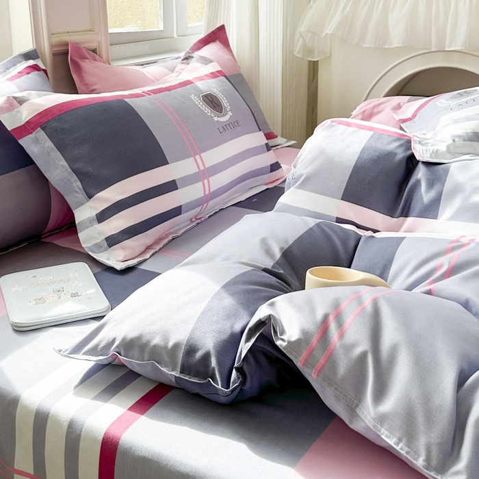 91家纺网 家纺一手货源 找家纺 南通菲度家纺 2025新款高克重芦荟棉四件套-大床 青旅