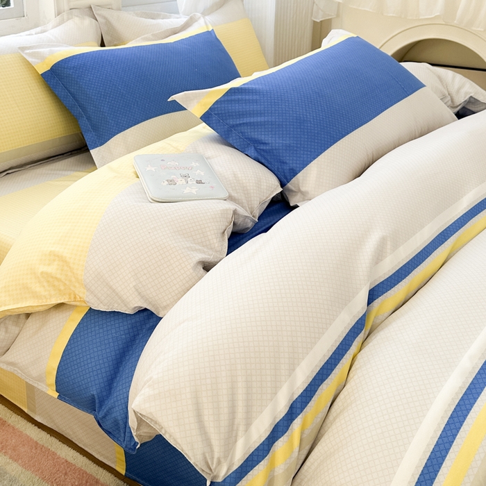 91家纺网 家纺一手货源 找家纺 南通菲度家纺 2025新款高克重芦荟棉四件套-大床 自然风光