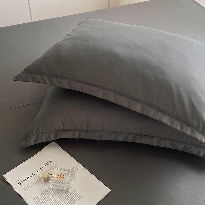 91家纺网 家纺一手货源 找家纺 南通菲度家纺 2025新款高克重芦荟棉四件套-大床 高级灰