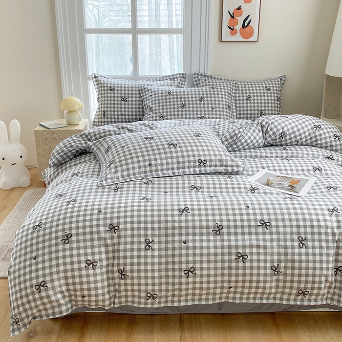 91家纺网 家纺一手货源 找家纺 南通菲度家纺 2025新款高克重芦荟棉四件套-大床 蝴蝶飞飞