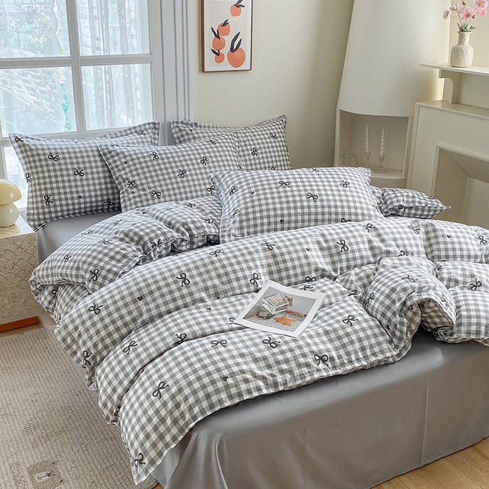 91家纺网 家纺一手货源 找家纺 南通菲度家纺 2025新款高克重芦荟棉四件套-大床 蝴蝶飞飞