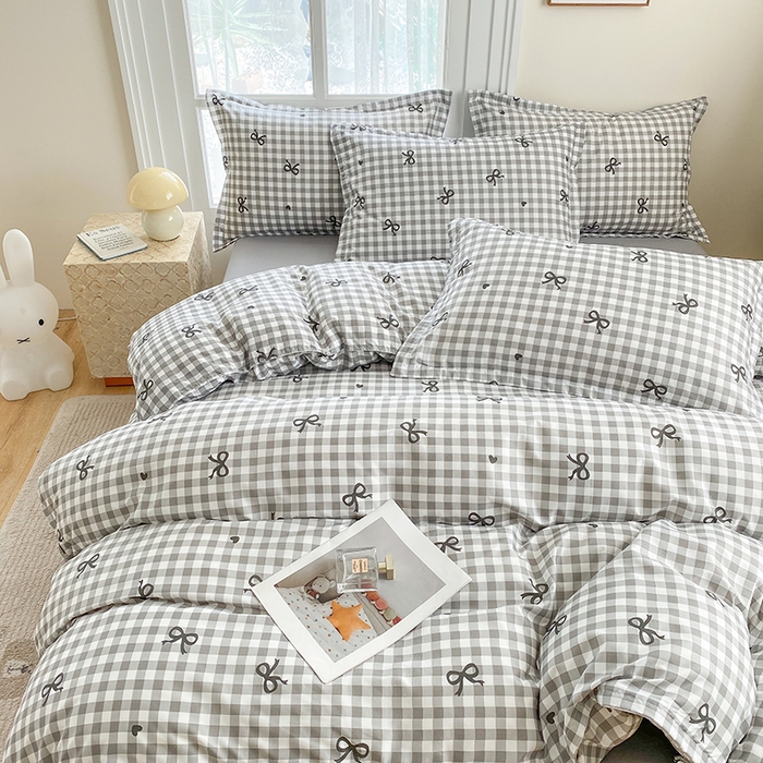 91家纺网 家纺一手货源 找家纺 南通菲度家纺 2025新款高克重芦荟棉四件套-大床 蝴蝶飞飞